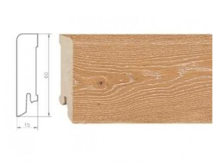 926670 soklova lista weitzer parkett kf60 pro drevene podlahy rozmer 15x60 mm dub ice
