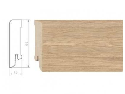 926676 soklova lista weitzer parkett kf60 pro drevene podlahy rozmer 15x60 mm dub pure