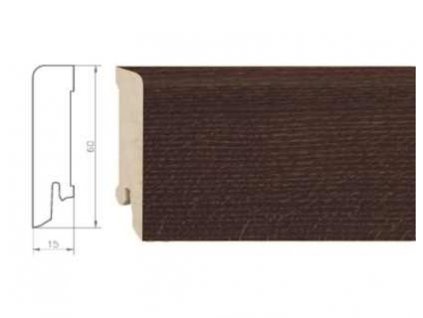 926688 soklova lista weitzer parkett kf60 pro drevene podlahy rozmer 15x60 mm dub koureny cerny