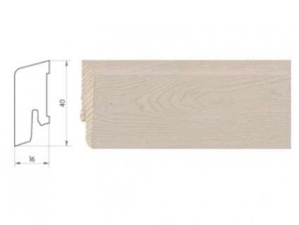 926700 soklova lista weitzer parkett kf40 pro drevene podlahy rozmer 16x40 mm dub polar
