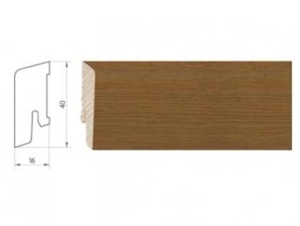926715 soklova lista weitzer parkett kf40 pro drevene podlahy rozmer 16x40 mm dub krokant