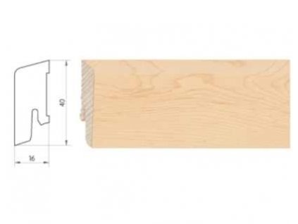 926751 soklova lista weitzer parkett kf40 pro drevene podlahy rozmer 16x40 mm javor kanadsky