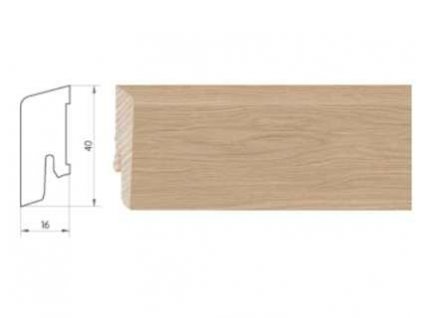 926763 soklova lista weitzer parkett kf40 pro drevene podlahy rozmer 16x40 mm dub kaschmir
