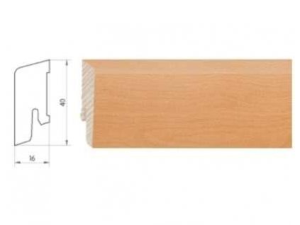926778 soklova lista weitzer parkett kf40 pro drevene podlahy rozmer 16x40 mm buk pareny