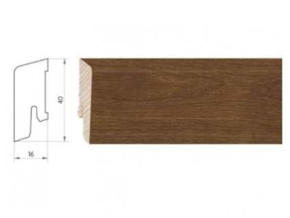 926781 soklova lista weitzer parkett kf40 pro drevene podlahy rozmer 16x40 mm dub coffee