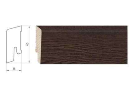 926784 soklova lista weitzer parkett kf40 pro drevene podlahy rozmer 16x40 mm dub black pepper