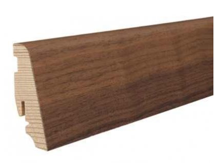 Soklová lišta HARO pro dřevěné podlahy, rozměr 19x58 mm, ořech (Povrchová úprava lak)