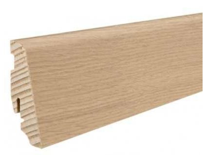 Soklová lišta HARO pro dřevěné podlahy, rozměr 19x58 mm, dub světle bílý (Povrchová úprava lak, kartáčovaný povrch)