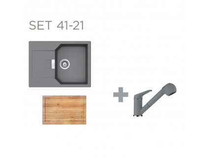 Set SCHOCK S16-2 (Manhattan D-100S + Cosmo + krájecí deska) (Barva (drezy) Moonstone (GMS))