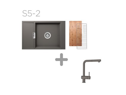 Set SCHOCK S5-2 (Mono D-100XS + Epos + odkapávací mřížka + krájecí deska) (Barva (drezy) Magma (MAG))