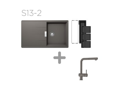 Set SCHOCK S13-2 (Tia D-100 + Epos + funkční misky) (Barva (drezy) Stone (STO))