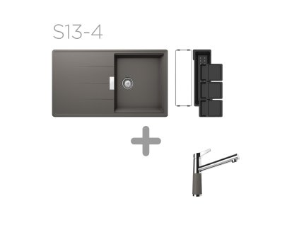 Set SCHOCK S13-4 (Tia D-100 + SC-510 + funkční misky) (Barva (drezy) Stone (STO))