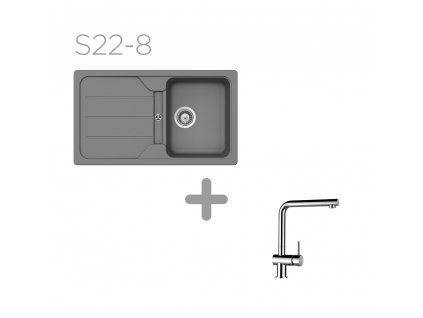 Set SCHOCK S22-8 (Formhaus D-100 + Epos) (Barva (drezy) Asphalt (GAS))