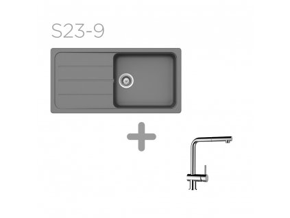 Set SCHOCK S23-9 (Formhaus D-100L + Epos) (Barva (drezy) Asphalt (GAS))