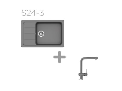 Set SCHOCK S24-3 (Formhaus D-100LS + Epos) (Barva (drezy) Asphalt (GAS))