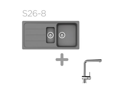 Set SCHOCK S26-8 (Formhaus D-150L + Epos) (Barva (drezy) Asphalt (GAS))