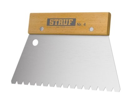 STAUF špachtle No.4 (TKB B15), hloubka zubu 6,5 mm
