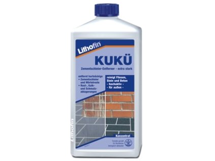 Lithofin KUKÜ - odstraňovač cementových šmouh pro stavby a exteriér 1000 ml