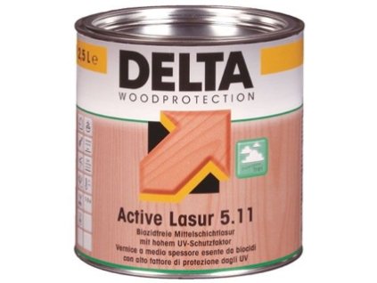 Lazura na fasády DELTA Active-Lasur 5.11, bezbarvá, 2,5 l