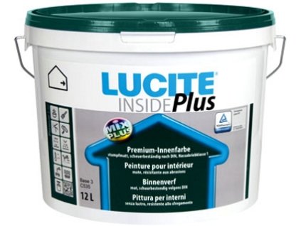 Interiérová barva LUCITE Inside plus, bílá, 2,5 l