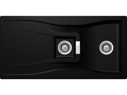 SCHOCK Waterfall D-150 - nanogranitový dřez (Barva (drezy) Silverstone (SIL), uložení dřezu Schock do roviny (dřez v rovině deskou))