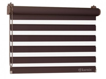30 mini rolety blackness tmavohneda mech svetle hnedy