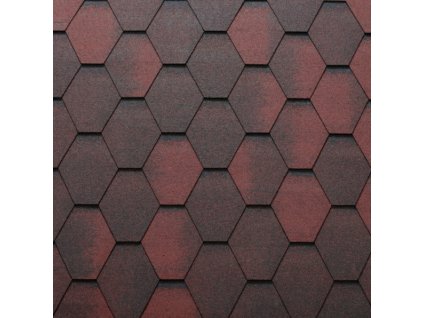 Šindel TEGOLA Premium Mosaik, samolepící, 3,45m2, červený