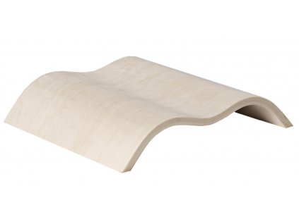 SAWO Wave podhlavník do sauny, dřevěný polštářek, 27x29x6cm, osika