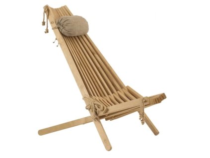 102886 ecofurn lilli drevene zahradni skladaci kreslo s polstarem briza