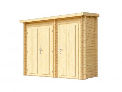 Dřevěný zahradní domek na nářadí Bari 2, 300 x 105 cm, 28 mm  SOTRA