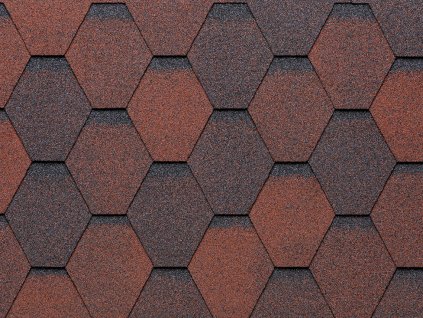 Tegola Eco Roof Hexagonal cerveny