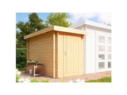 Anbauschuppen Flachdach 700x700