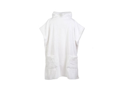 Pončo osuška do sauny, unisex, 100% bavlna, L XL, bílý