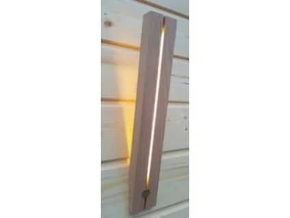 Dřevěná LED lampa louč, olše, 12V 230V