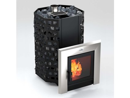 Saunová kamna na dřevo Pára Panorama Long