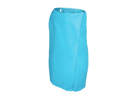 Dámský vaflový kilt do sauny, tyrkysový, 145 × 78 cm, 100% bavlna