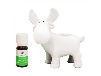 Bílý sob do sauny s vůní Eukalyptus Premium, 10 ml