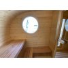 Oválná sauna s odpočívárnou 4×2.4 m, smrk
