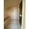 Oválná sauna s odpočívárnou 4×2.4 m, smrk