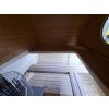 Oválná sauna s odpočívárnou 4×2.4 m, smrk