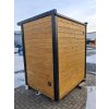 Venkovní finská sauna Cubic XXS 2x1,86m, 40 mm, smrk, smontovaná. IHNED!