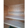 Venkovní finská sauna Cubic XXS 2x1,86m, 40 mm, smrk, smontovaná. IHNED!
