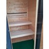 Venkovní finská sauna Cubic XXS 2x1,86m, 40 mm, smrk, smontovaná. IHNED!