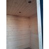 Venkovní finská sauna Cubic L 2,4x4m, 2 místnosti, 40 mm, smrk, smontovaná. IHNED!