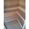 Venkovní finská sauna Cubic L 2,4x4m, 2 místnosti, 40 mm, smrk, smontovaná. IHNED!