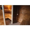 Venkovní sauna Round Cube Double 3,1x2,4m, 2 místnosti, thermowood