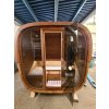 Malá venkovní sauna Nelio 1,7x2,1 m, 42 mm, 1 místnost, prosklená, smrk