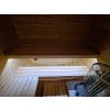 Malá venkovní sauna Nelio 1,7x2,1 m, 42 mm, 1 místnost, prosklená, thermowood