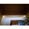 Malá venkovní sauna Nelio 1,7x2,1 m, 42 mm, 1 místnost, prosklená, thermowood