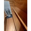 Venkovní sauna Nelio Standard 2,6x2,2 m, 42 mm, 1 místnost, terasa, thermowood